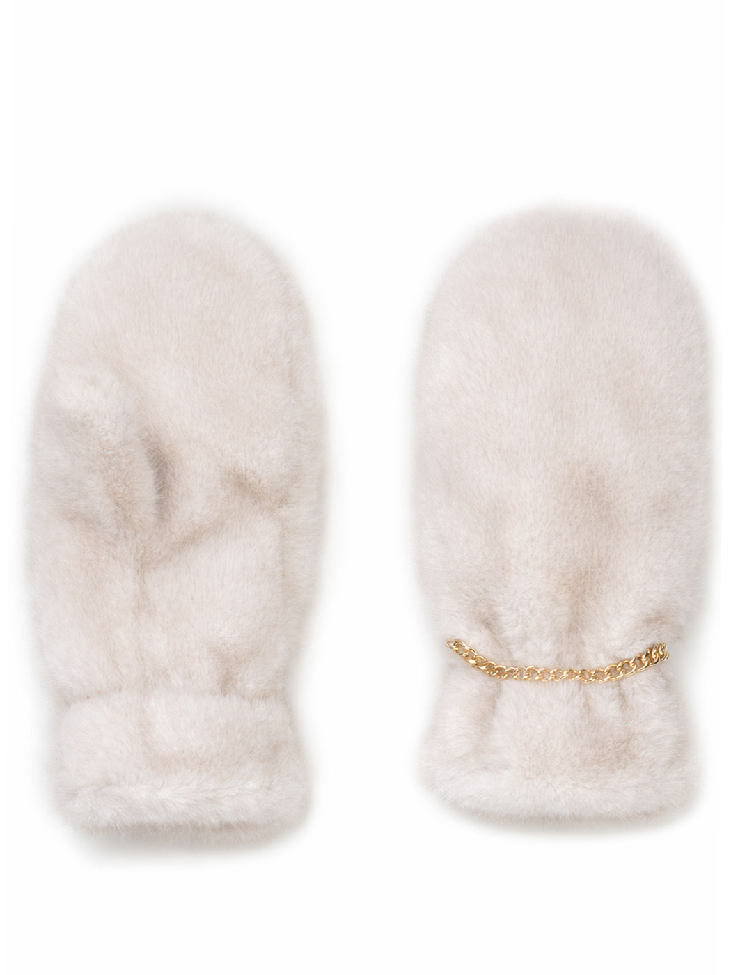 GUANTI FAUX FUR FAKE MINK,100%PL,MADE IN PRC    - BEIGE